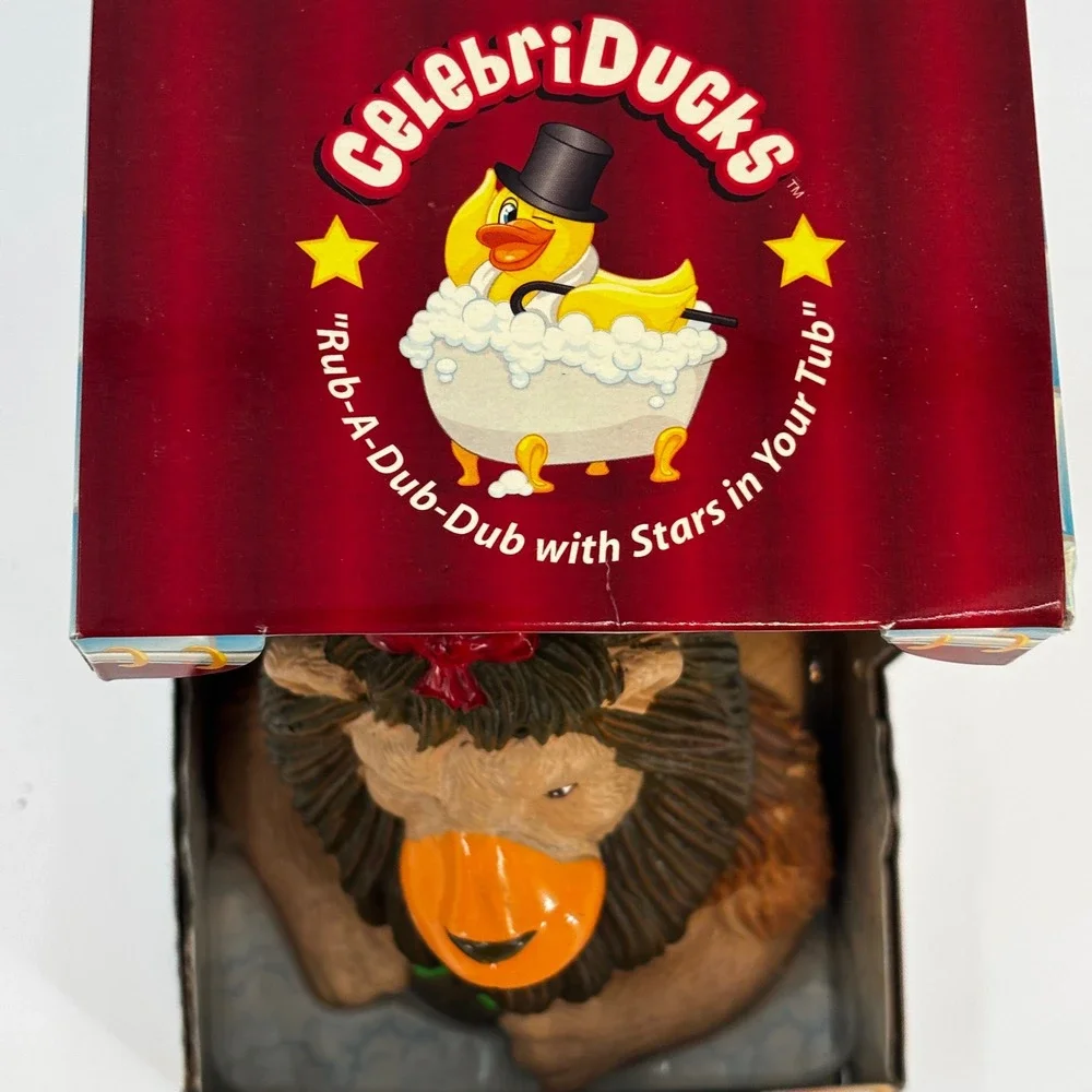 CelebriDucks Cowardly Lion Wizard of‎ Oz Rubber Duck Brown 4.5